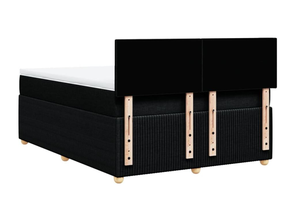 Sommier à Dormeva de lit avec matelas Noir 160x200 cm Tissu NEKT25519