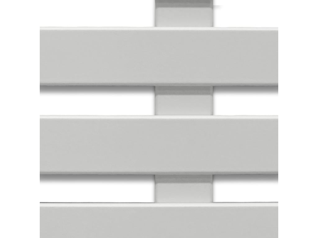 Dormeva Tête de lit en bois recyclé DM Style Japonais 135x46cm Lits 120/135 - Blanc Solide EWZR09922