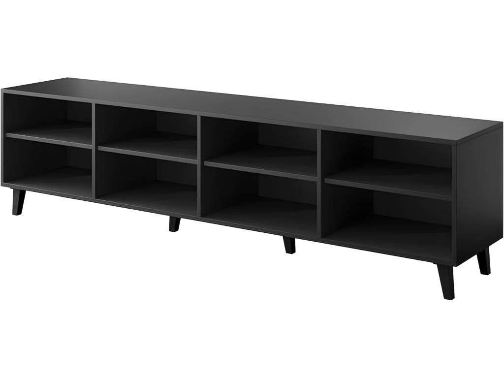 Meuble TV 200x52x42 cm Zensova mat Zensova meuble Hi-fi luxueux sur pieds Zensova avec 4 portes XWZL83728