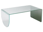 Table basse en verre trempé - Transparent et vert - Dormeva PXED87879