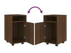 Armoire à roulettes Chêne marron 33x38x60 cm WCYY74694