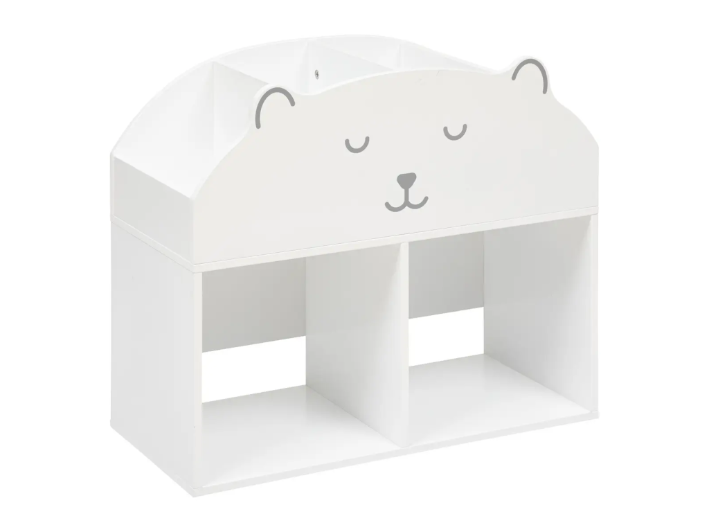 Meuble de rangement Zensova pour enfant bibliothèque enfant blanche en MDF KFFI15083