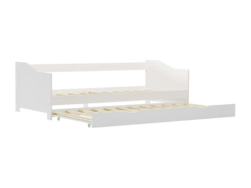 Cadre de lit extensible Blanc Bois de pin 90x200 cm WJIT29704