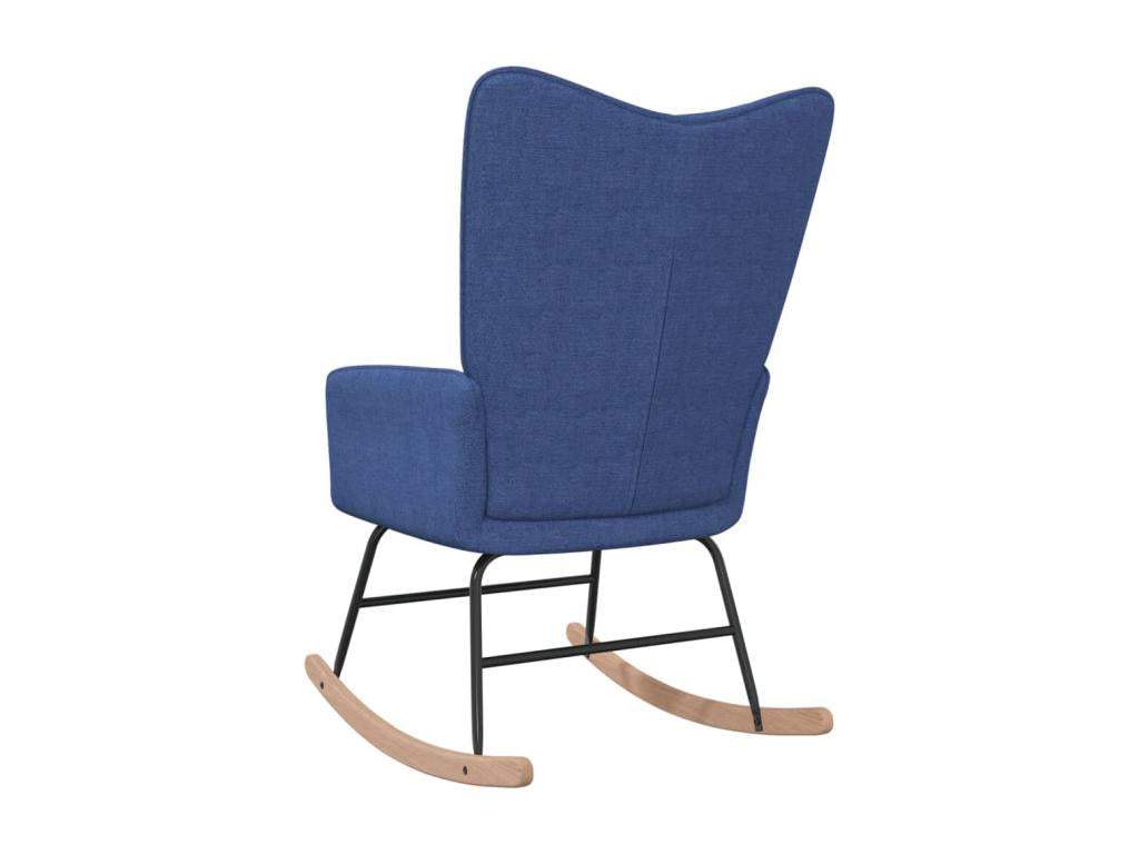 Chaise à bascule Bleu Tissu TERR20367