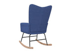 Chaise à bascule Bleu Tissu TERR20367