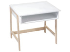 Bureau enfant maternelle en Bois Blanc et Naturel H 52 cm LUVM27350
