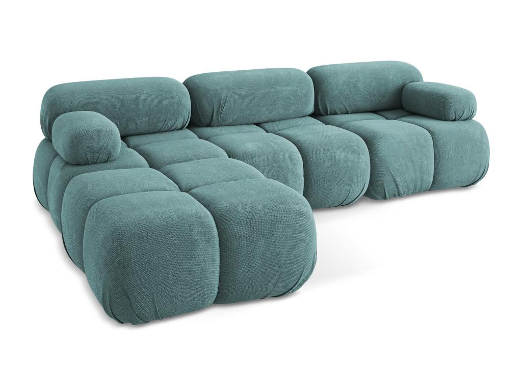 Canapé d'angle modulaire réversible en Chenille - jeans - Dormeva ZKCC32602