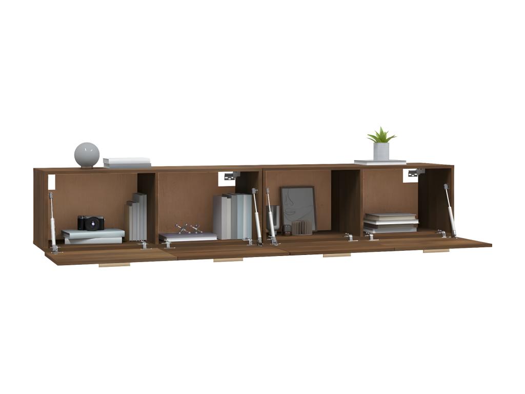 Armoires murales 2 pcs Chêne marron 100x36.5x35 cm YXOU35690