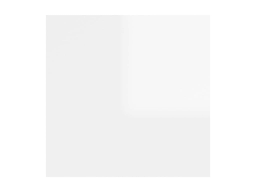 Table de chevet Blanc brillant 30,5x30x30 cm Bois d'ingénierie QADS61050