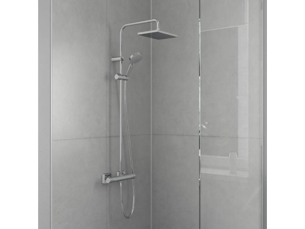 Colonne de douche thermostatique Dormeva 230 chromée RCLE86486