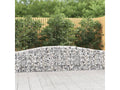 Paniers à gabions arqués 10 pcs 400x30x60-80 Fer galvanisé ZVOK76769