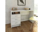 Bureau linéaire avec trois tiroirs couleur blanche Dimensions 120x72x48 cm GBKY50133