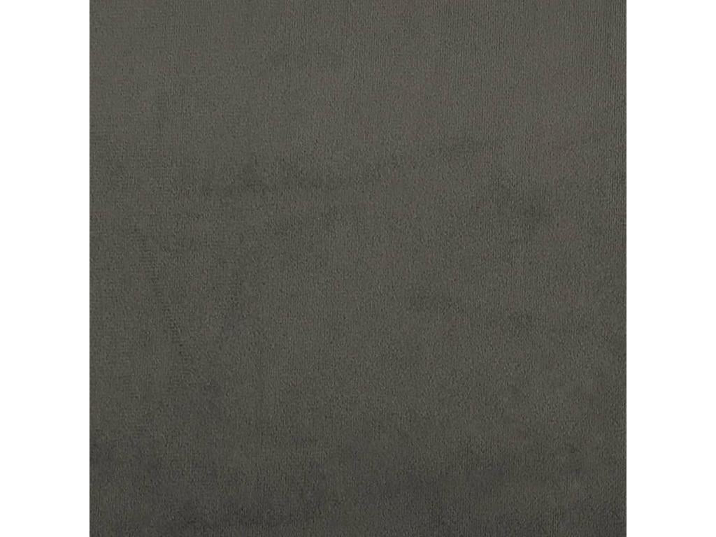 Cadre de lit sans matelas gris foncé 120x200 cm velours IBVL70609