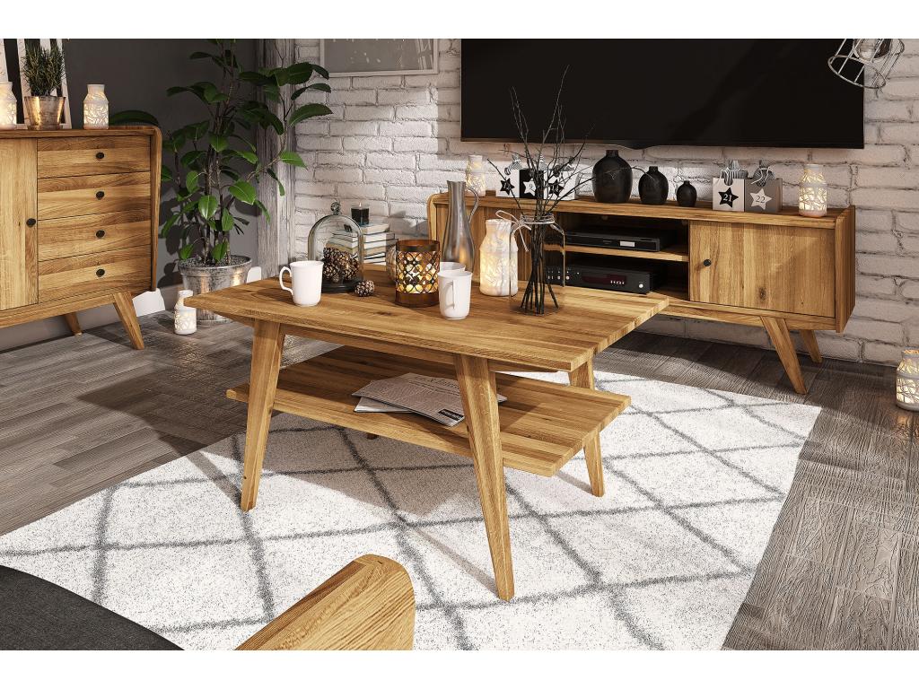 Dormeva - Table basse en chêne blanc huilé naturel 60x80 QIQF49119