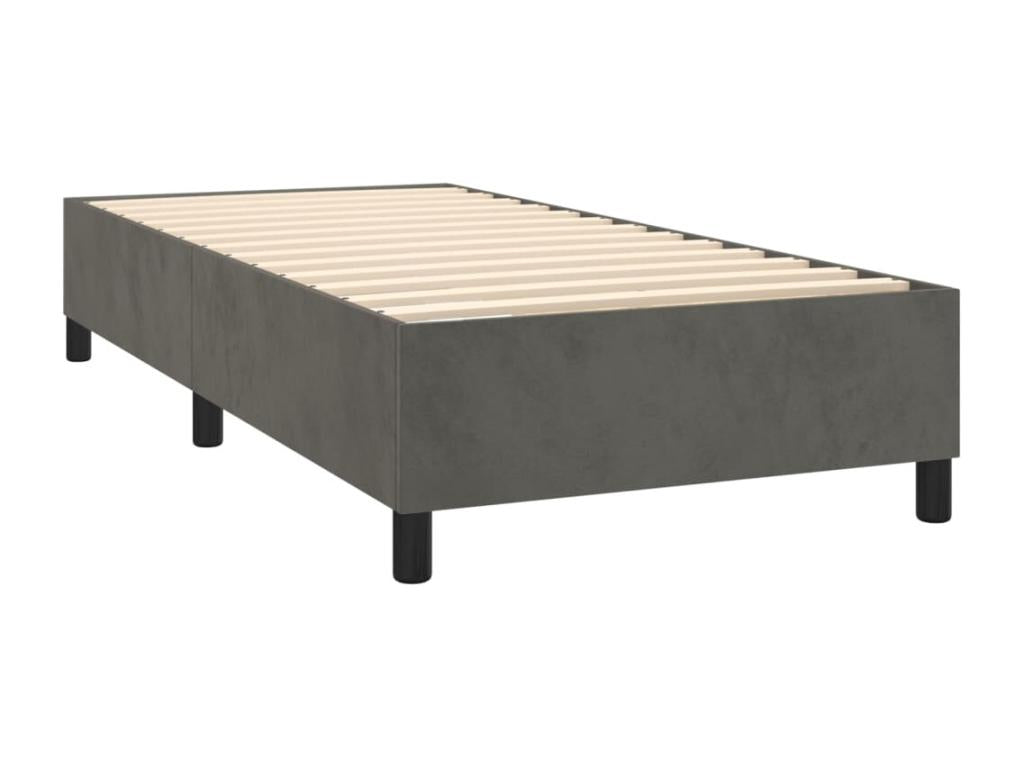 Zensova à Zensova de lit et matelas et LED Gris foncé 80x200cm YGKM22118