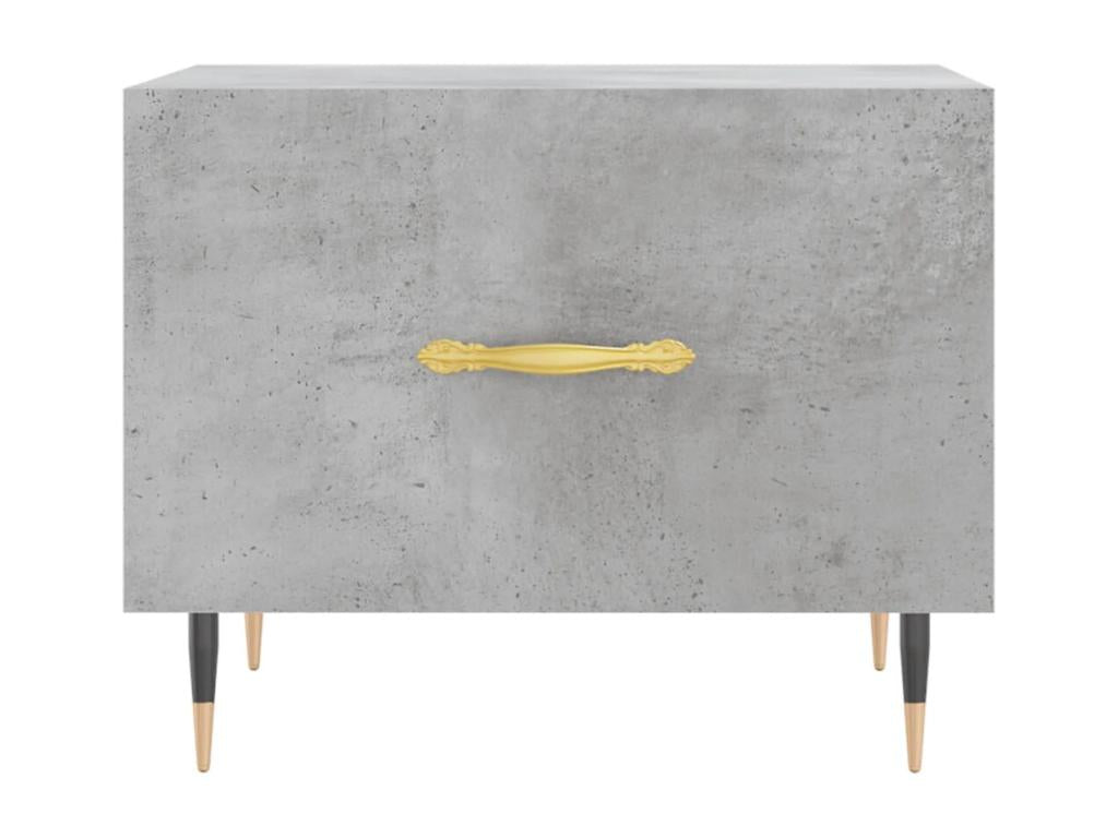 Table basse gris béton 50x50x40 cm bois d'ingénierie JWAO29722