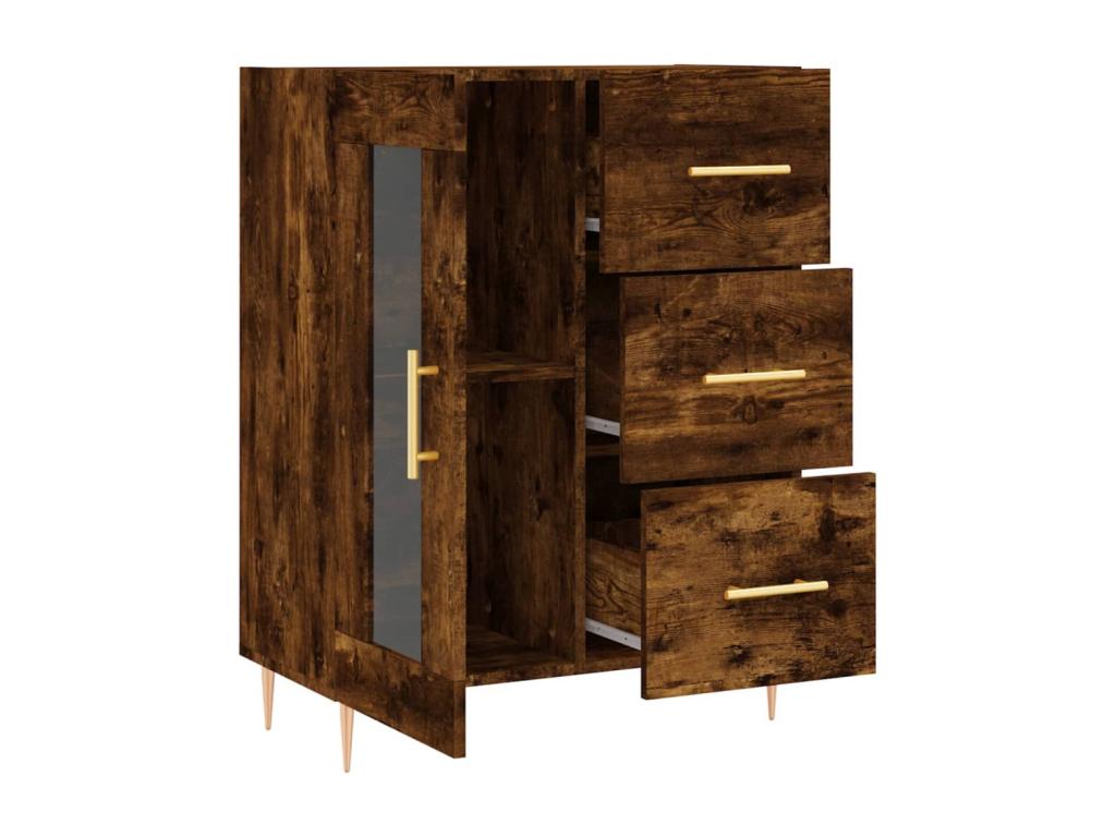 Buffet chêne fumé 69,5x34x90 cm Zensova ingénierie FPOD02196