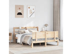 Cadre de lit avec tête de lit 135x190 cm bois de pin massif PPNZ57988