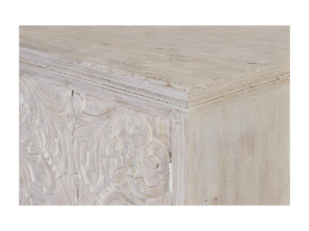 Commode en manguier blanc vieilli Dormeva y Dormeva.90x40x90 HFVU87656