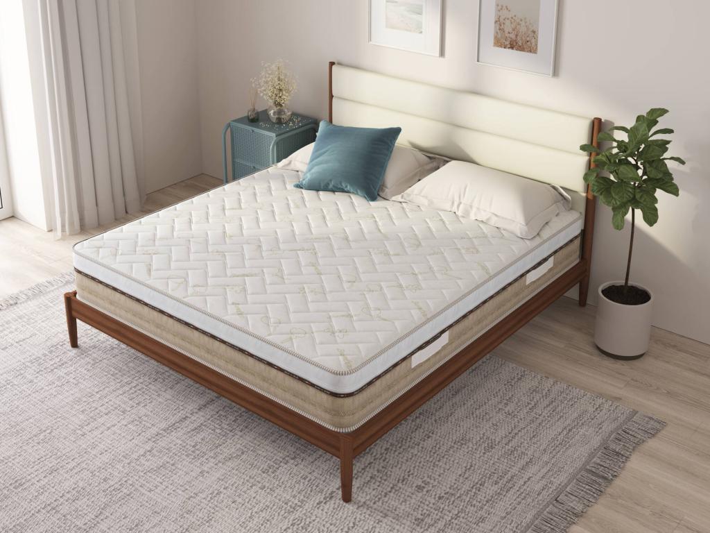 Matelas double Zensova Matelas de haute qualité Matelas ergonomique Matelas à ressorts ensachés Made in Italy 180x200xh25 cm SNIS24990