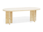 Table à manger ovale en bois de sapin naturel 160x75cm - Dormeva NGQK29721