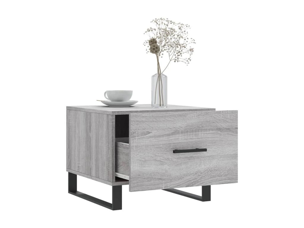 Table basse Dormeva gris 50x50x40 cm Bois d'ingénierie MGWS31176