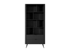 Bibliothèque avec 2 tiroirs et 8 niches en MDF - Noir - Dormeva II de Dormeva RTWV82664