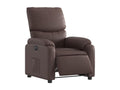 Fauteuil inclinable électrique Marron Similicuir TCYO71332