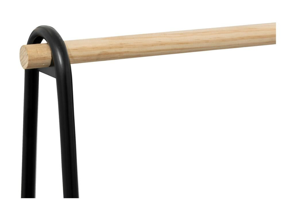 Penderie Portant à vêtements avec étagères en bois et métal H 165 cm EPJY51744