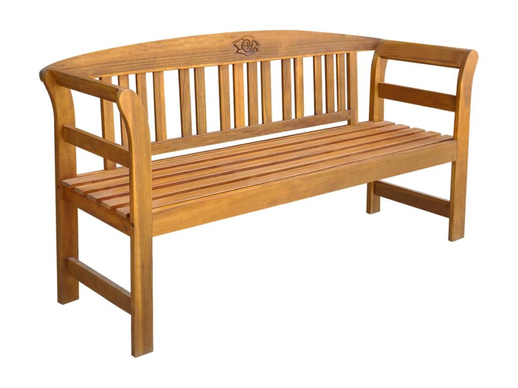 Banc de jardin avec coussin 157 cm ZensovaZensova massif DAAD85843