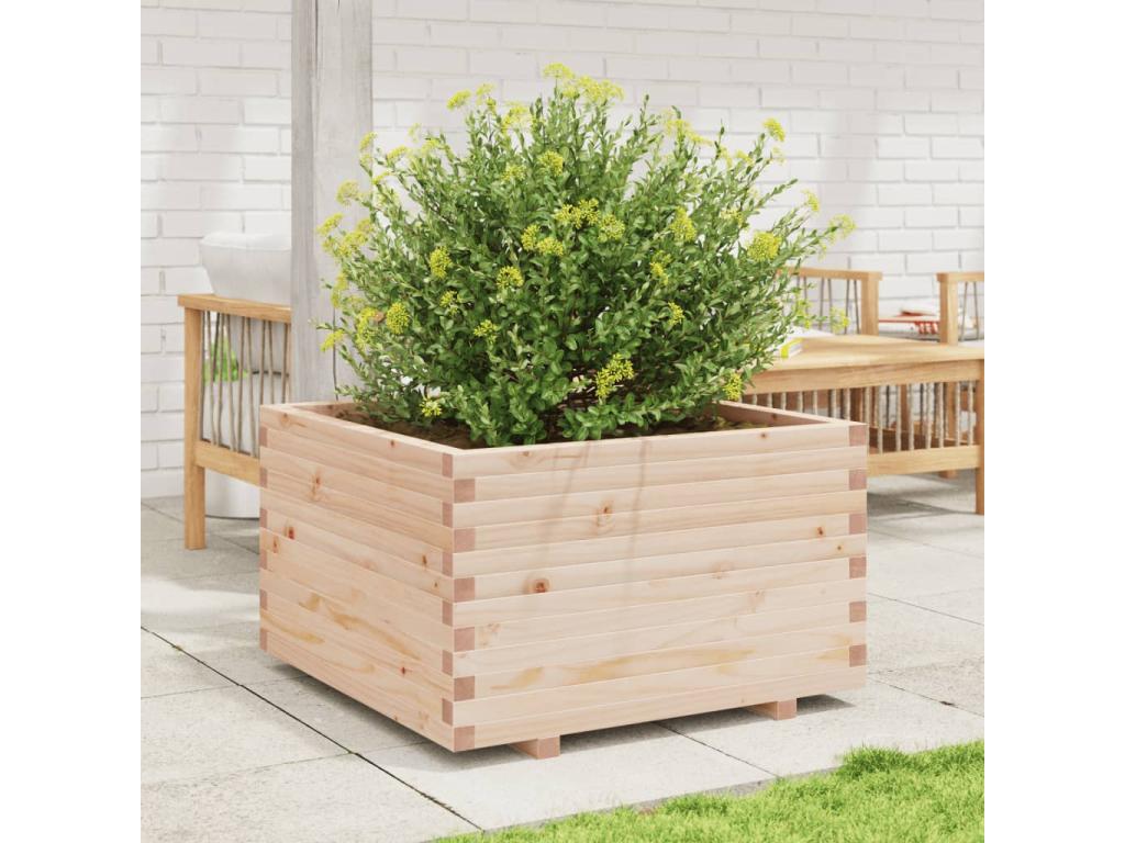 Jardinière 80x80x49,5 cm bois de pin massif ZXKM97487