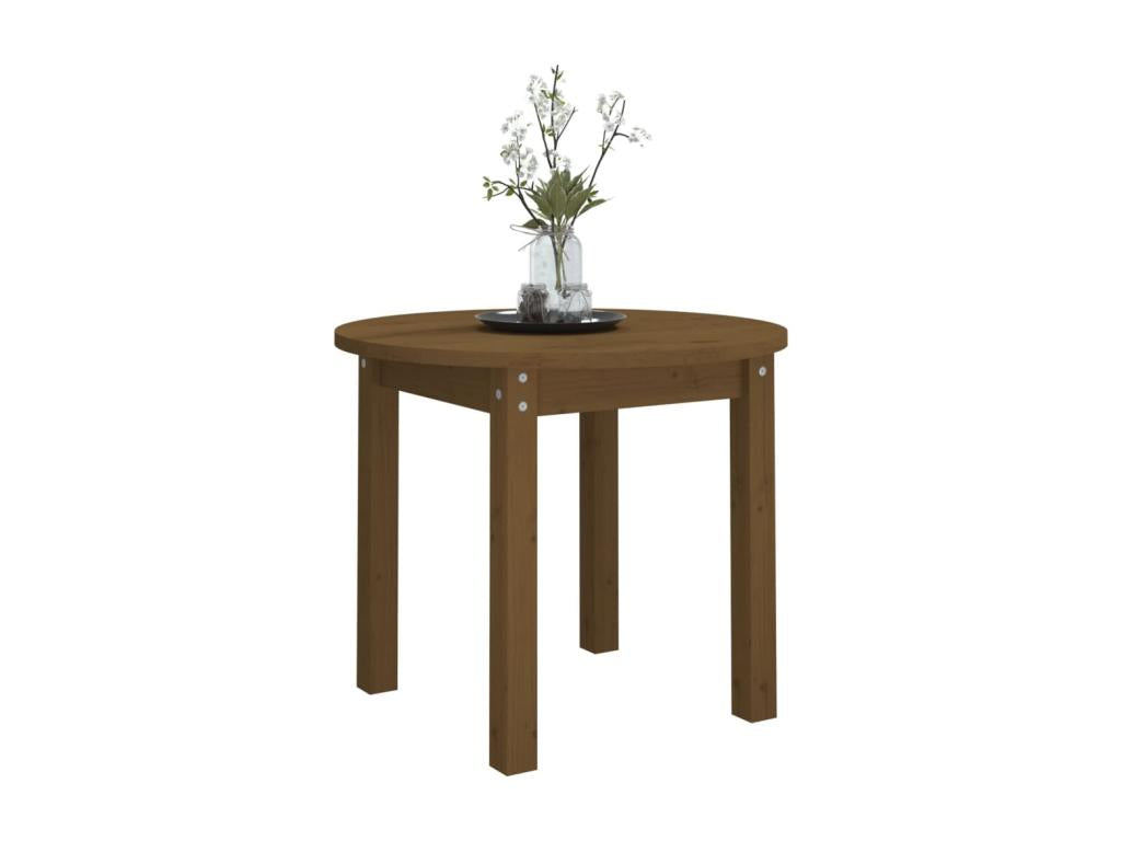 Table basse Marron miel 55x45 cm Bois massif de pin VHGU57181