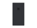 Receveur de douche 70x170 cm extra plat Zensova en résine surface ardoisée anthracite Grille anthracite TMZJ83158
