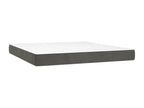 Sommier à Dormeva de lit et matelas Gris foncé 200x200cm Velours FJNV86512