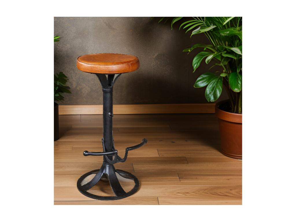 Fauteuil de bar assis en cuir Dormeva PQJR34800