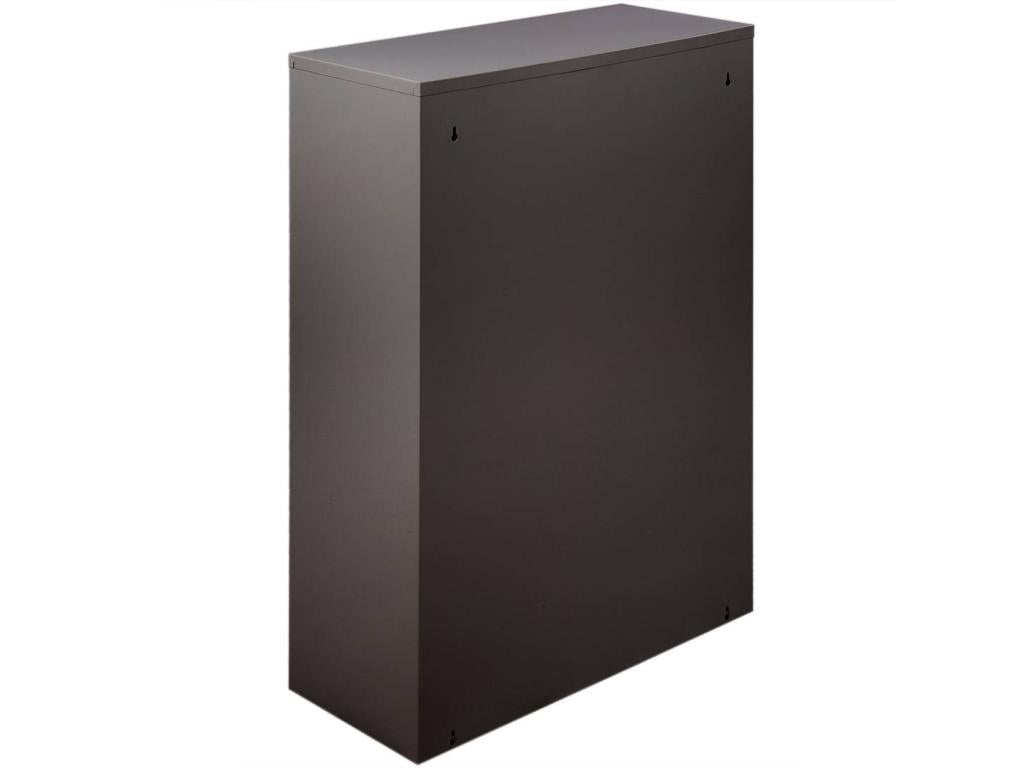 Poubelle Dormeva Corbeille Poubelle pour la collecte des déchets Armoire à ordures 60x25 h93 cm Noir KOQG61495