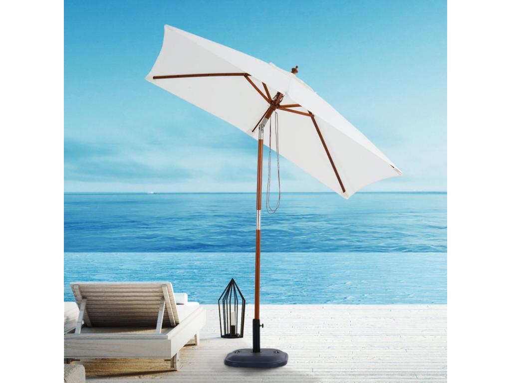 Parasol rectangulaire Dormeva Crème JJI19050