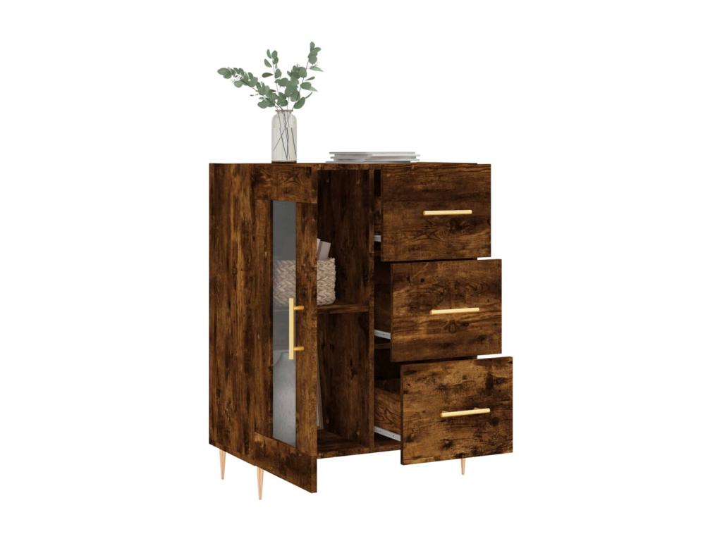 Buffet chêne fumé 69,5x34x90 cm Zensova ingénierie FPOD02196