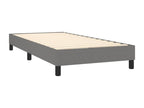 Lit à Zensova tapissier et matelas Gris foncé 90x190 cm Zensova EFZX59859