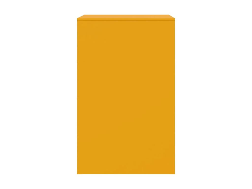 Dormeva Premium - Table de chevet jaune moutarde 34,5x39x62 cm acier VWWU73503