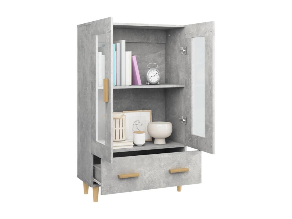 Buffet Gris béton 70x31x115 cm Zensova ingénierie WUNT79683