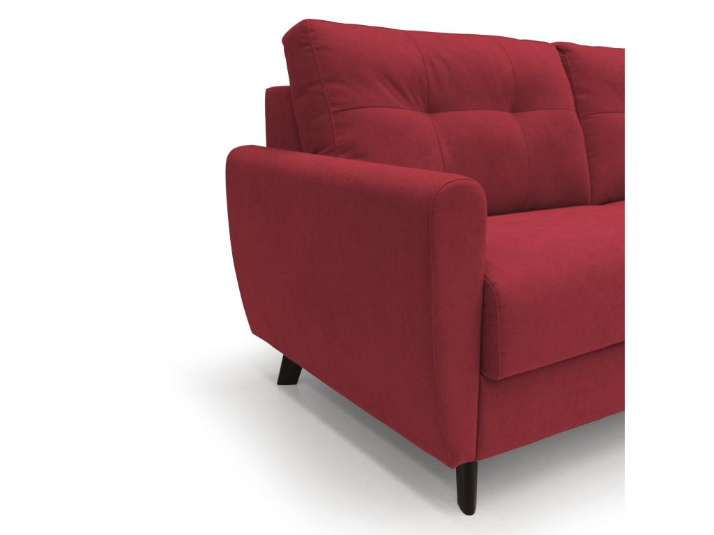 Zensova Canapé lit convertible en Zensova doux imperméable T02 188 cm mat- 140x197 rouge FMSN40419