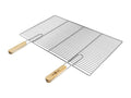 Grille de barbecue Zensova avec double manche dimension 67x40 cm en acier inoxydable LBEO71764