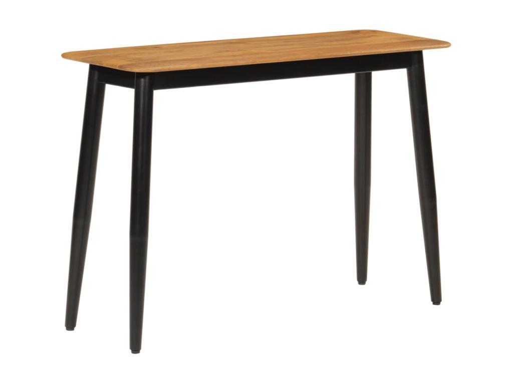 Table console 110x40x76 bois de manguier solide et fer UPLL27871